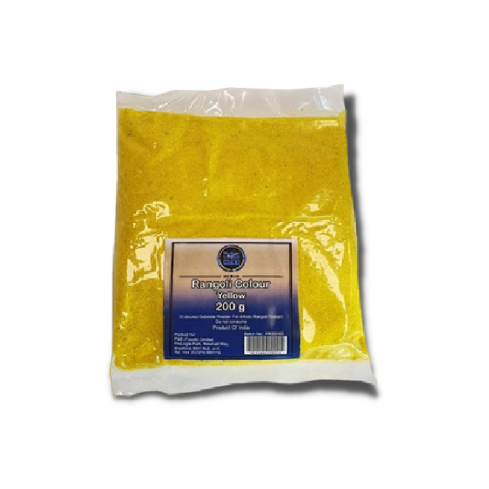 Heera Rangoli (Yellow) powder.