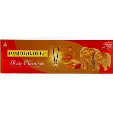 Mangaldeep Rose Chandan Incense Sticks – Buy for rituals and pooja online UK.