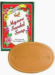 Mysore Sandal Soap 125g – Indian sandalwood soap available at Spice Supermarket LTD UK.