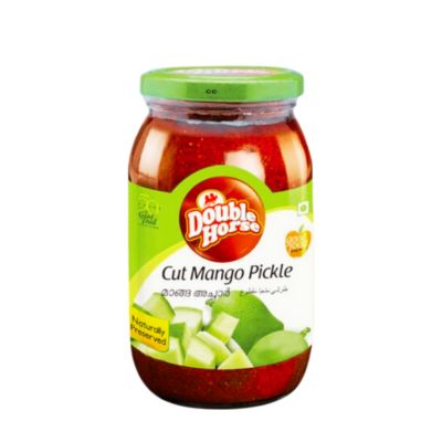 Jar of Double Horse Cut Mango Pickle 400g.