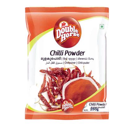 Double Horse Spices Chilli Powder 250g, Milagai Thool, Milagai Podi, Indian curry spice, Spice Supermarket LTD UK.