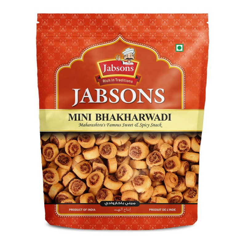 170gm pack of Jabsons Namkeen Mini Bhakarwadi.